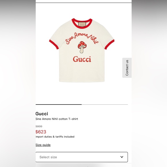 Gucci Sine Amore Nihil T-shirt - Picture 1 of 8